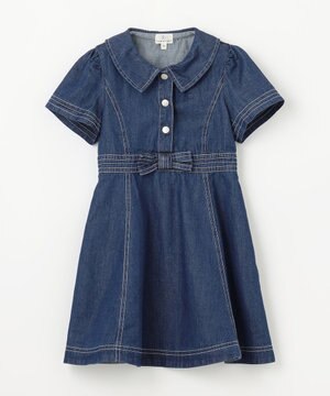  【100㎝】デニム ワンピース