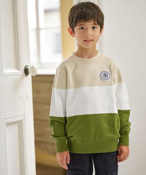  【140-170cm】COMBI トリコロール トレーナー