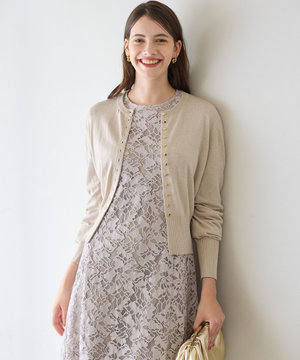  【APPLAUDIR】コンパクト ラメカーディガン