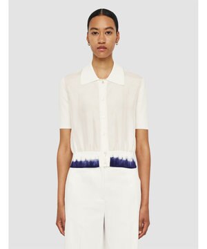  ニットアンドウーヴン　ショートスリーブカーディガン