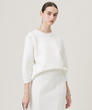  【洗える・WEB限定カラーあり】コンパクトダブルフェイス トップス