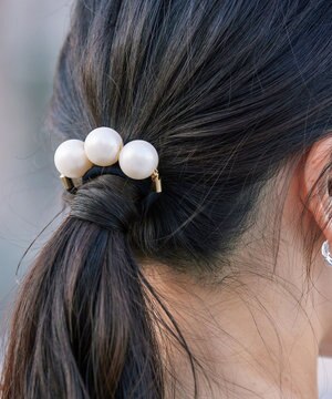  3粒パールヘアゴム