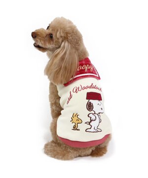  スヌーピー チェック襟 トレーナー 《ホワイト》 小型犬