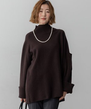 【新色追加】ボイルドウールコンビニット チュニック