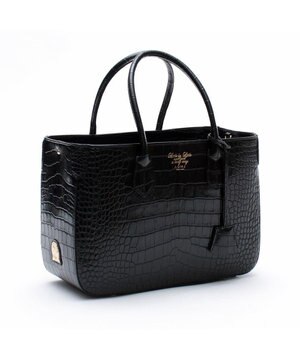  【牛革】クロコダイル型押しトート32cm(Dカン付)