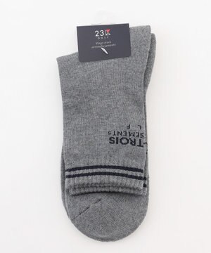  【MEN】バックロゴレギュラーソックス　１８ｃｍ