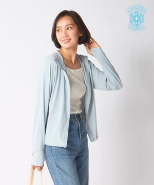  【Ocean Pacific】スーパーナイロンクール｜接触冷感ロゴ入りラッシュパーカー
