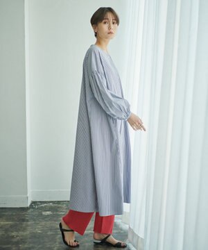 【ANSWER for シンプルベーシック】パフスリーブワンピース