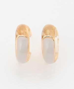  クリアカラーフープ イヤリング