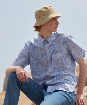  Reyn spooner×J.PRESS リバースプリント シャツ