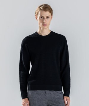 【新柄】 ヴィスコースリンクス　クルーネックニット