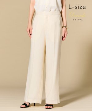  【L-size】CAROLE / リネンライクフルレングスワイドパンツ