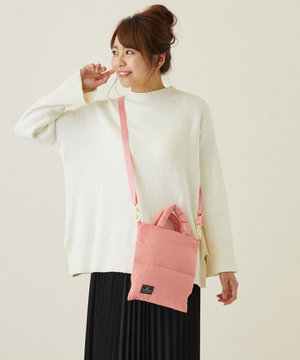  1474【取外し可能ショルダー付き】LT.サコッシュ.フェザー.カラー-B