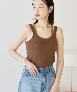 2点セット レイヤードタンクトップ