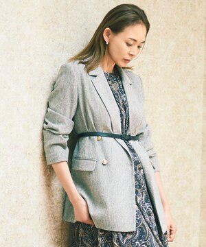  【SHIHOさん着用】シルクネップツイード ジャケット