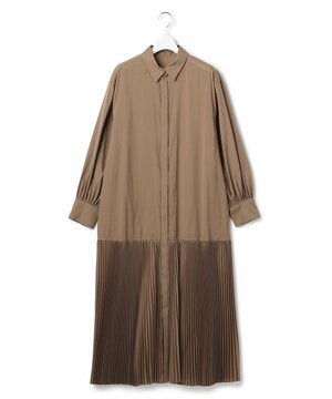  【GOLD LABEL】トリアセテートオーガンジー プリーツワンピース