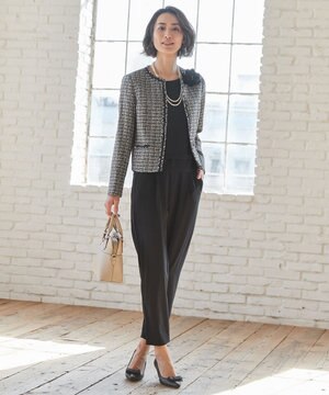  フレンチスリーブブラウス×パンツ セットアップ