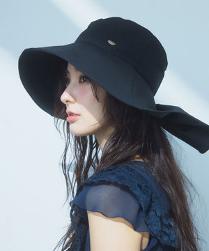 【遮熱率48%・サイズ調節可】RIBBON LIKE 2WAY SUN SHADE HAT ハット
