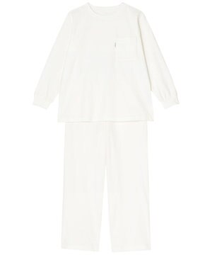  【パジャマ】　長袖　長ズボン　綿混　パイル素材　睡眠科学／ワコール　YDX531