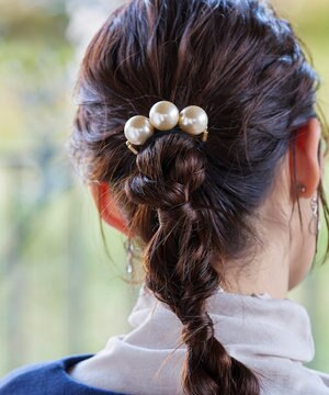   3粒パールヘアゴム