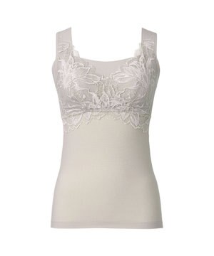  【BRADELIS NewYork peace】シルク混素肌しっとりハッピーバストキャミ26 補正下着 カップ付き ブラトップ ブラキャミソール シェイパー