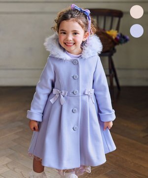  【フード取り外し可能】ウールライクコート