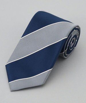 【日本製】西陣ネクタイ_レジメンタルストライプ柄