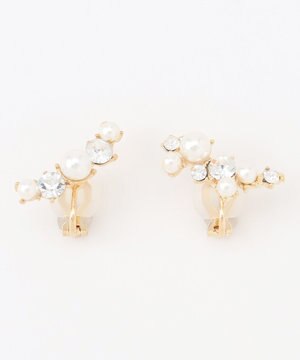  アシンメトリービジュー イヤリング