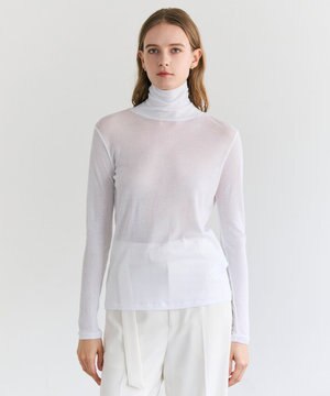  SORE / コットンシアーハイネックカットソー