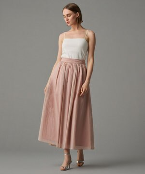 【撥水・洗濯機洗い可】シアープルーフナイロン フレアスカート（uncrave STANDARD）