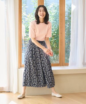 【ウエストゴム】リラックススカーチョ