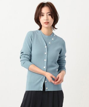 【新色登場！】洗える/ ストレッチリブカーディガン