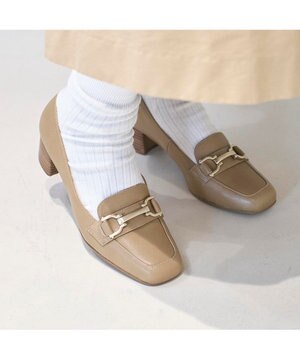  <ing>ビット付ヒールローファー