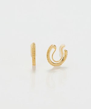  【金属アレルギー対応】【痛くないシリーズ】グリッターメタルライトフィットイヤリング　ゴールド