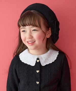  リボン付き ベレー帽