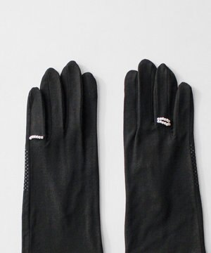  【WEB限定・数量限定】リングビジュー付きUVカットロンググローブ (WOMEN)【 UVカット・タッチパネル対応 】