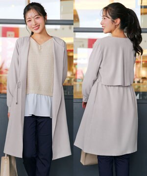  タックヨーク着流しパフスリ－ブコート