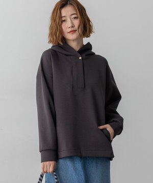  【洗える】コットンエアーダンボール ドロスト フーディー