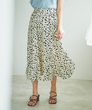  フラワープリント スカート