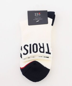  【WOMEN】ロゴラインハーフソックス 15cm