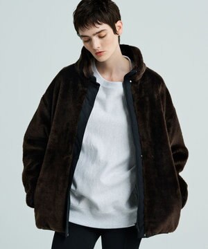 【UNISEXあり】エコファー ブルゾン（uncrave WHITE）