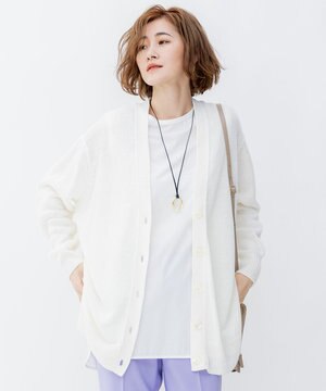  リネンコード カーディガン