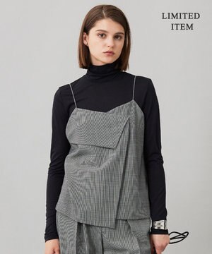 【WEB限定・UVカット・洗える】ウール2WAYストレッチ キャミソールブラウス