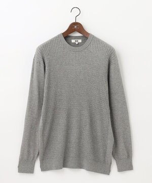  【キングサイズ・チクチクしない/イージーケア】SNOWYクルーネックニット