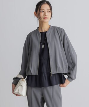  【WEB限定】ジョーゼットジャージー ブルゾン