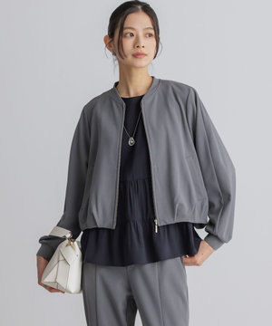 【WEB限定】ジョーゼットジャージー ブルゾン