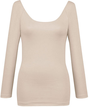 あったかインナー オーガニックコットン混 やわらかくやさしい肌ざわり 【綿の贅沢オーガニック】 綿混 ネックひろめ 8分袖 長袖 秋 冬 EL4931ウイング/ワコール