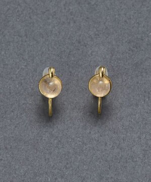  【痛くないシリーズ】パワーストーンライトフィットイヤリング　ローズクォーツ天然石