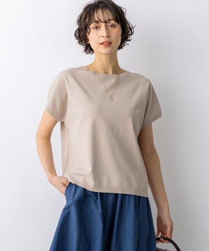  【先行予約/見上愛さん着用】レーヨンポリエステルストレッチ プルオーバー ニット