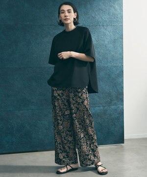 【ウエストゴム】プリント イージーパンツ